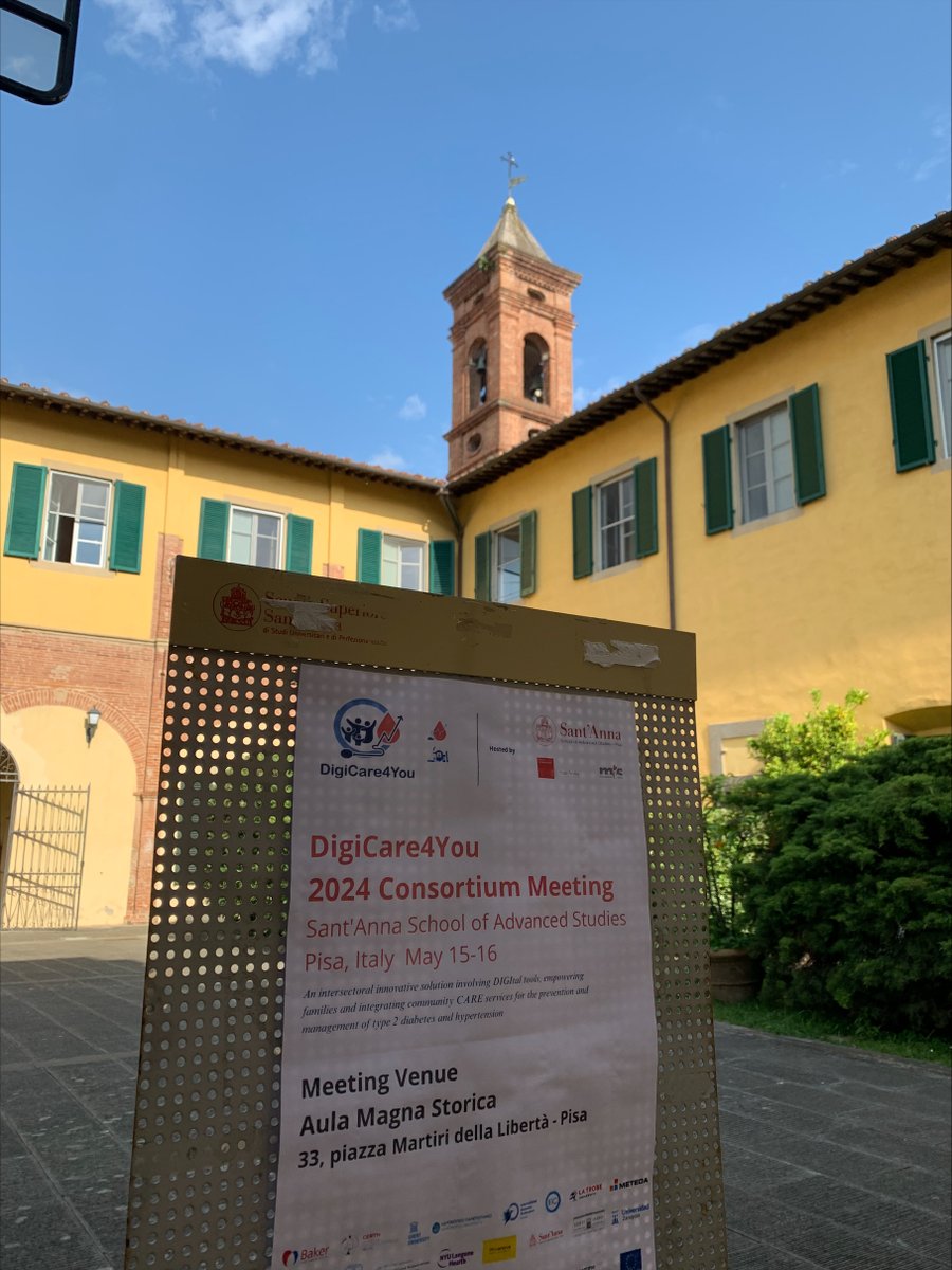2⃣Today marks day two of our fifth annual consortium meeting. 🙏We would like to take this opportunity to thank our partners from @ScuolaSantAnna for hosting us here in Pisa. Read more about DigiCare4You here: digicare4you.eu
