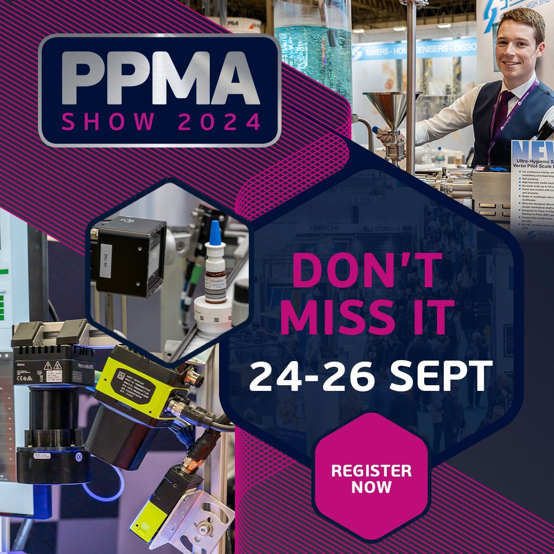 Whether you are in the #food, #beverage, #pharmaceutical, pet or #confectionary sectors, #PPMAshow2024 is a must-attend event. See live demonstrations from the UK’s largest machinery companies to help improve your processes.

Register for FREE: ow.ly/g4h250RBcZu