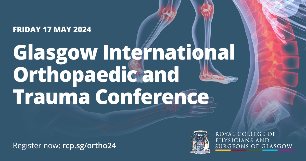 Tomorrow we’ll hold our latest Glasgow International Orthopaedic and Trauma Conference. You can still book a place for this to get updates on trauma, foot and ankle surgery, paediatric surgery, hand surgery and hip surgery: ow.ly/WbZW50RFGzO

<a href="/bilal__jamal/">Bilal Jamal</a>