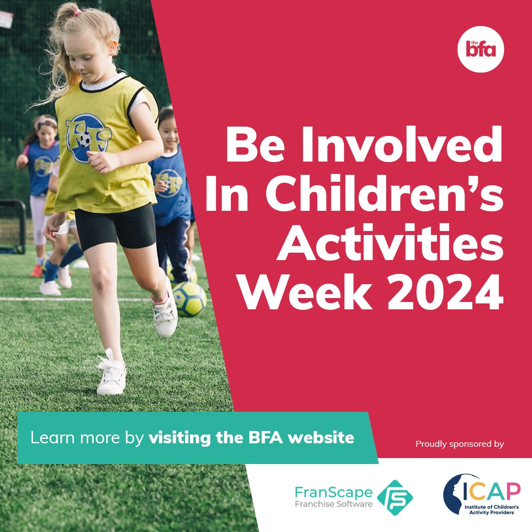 Join us for Children’s Activities Week! We're raising awareness about the benefits of kids' clubs and classes, empowering children. Our members enhance young lives across the UK, we want to shine a spotlight on them this week. Discover more: thebfa.org/bfa-campaigns/… #CAW2024
