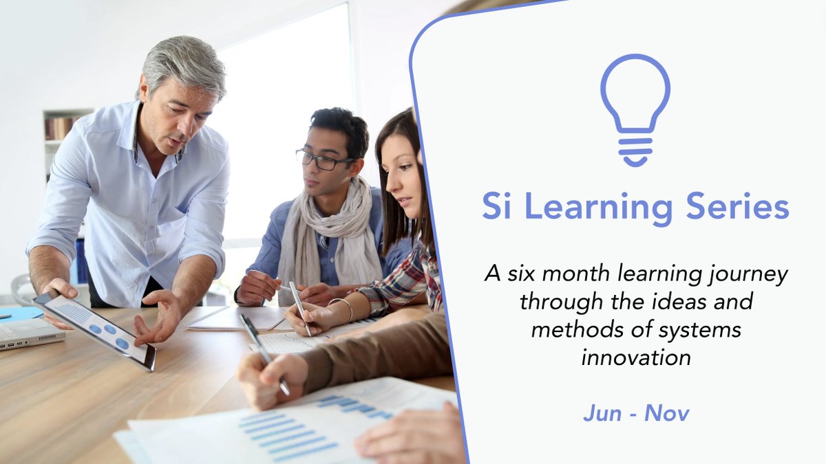 Starting soon! Our Systems Innovator Series is a six-month journey into the world of systems innovation with weekly live learning sessions. Full info here: t.ly/htq5G We will be running an info session next week to explain: t.ly/BHiGC