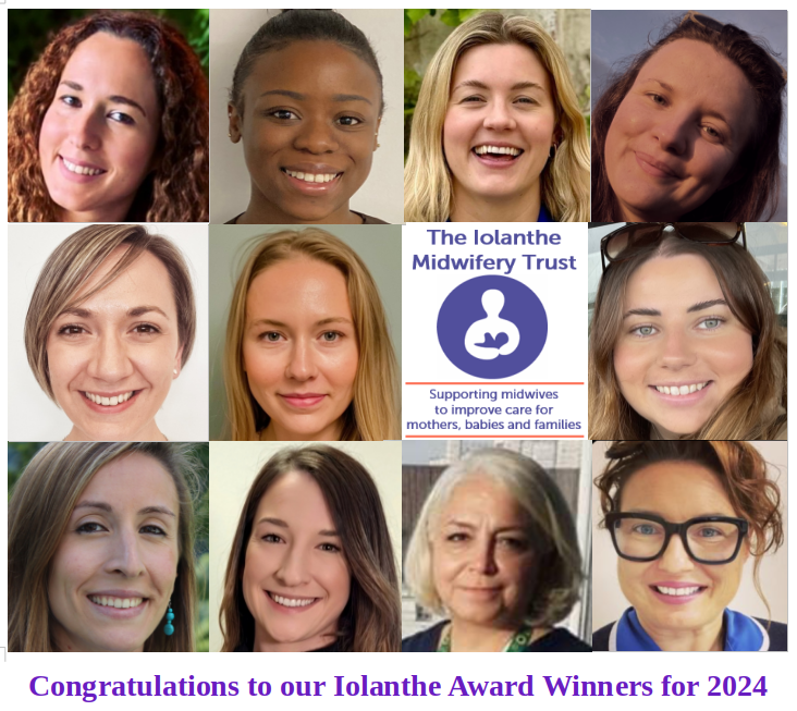 We are happy to announce our 2024 Iolanthe Midwifery Trust Award winners! You can find out all about them on our website but also across our social media feeds on the hour we will feature them individually. #midwifery #studentmidwifery #IMTAwards2024 iolanthe.org