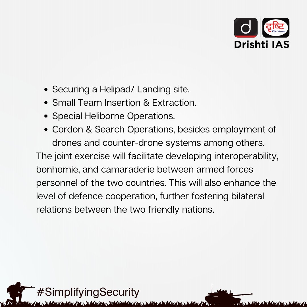 Security encompasses many actors, contexts and actions. Let’s venture forth into #SimplifyingSecurity! #DrishtiGuideToGS #Exercise #Drill #Shakti #India #Security #InternalSecurity #NationalSecurity #UPSC #UPSCAspirants #Education #UPSCMotivation #DrishtiIAS #DrishtiIASEnglish