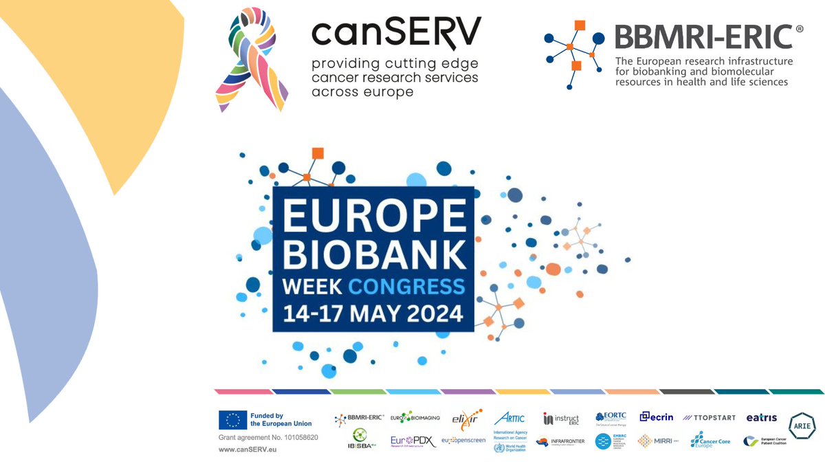 📢 #canSERV_EU coordinator BBMRI-ERIC is organising #EBW24

Discover how canSERV´s #biorepositories can benefit your research and APPLY NOW for:

⭐the Open Call for Transnational Service Provision⭐
🕜 21 May 2024
➡️canserv.eu/calls/open-cal…

#biobanks #researchservices #oncology