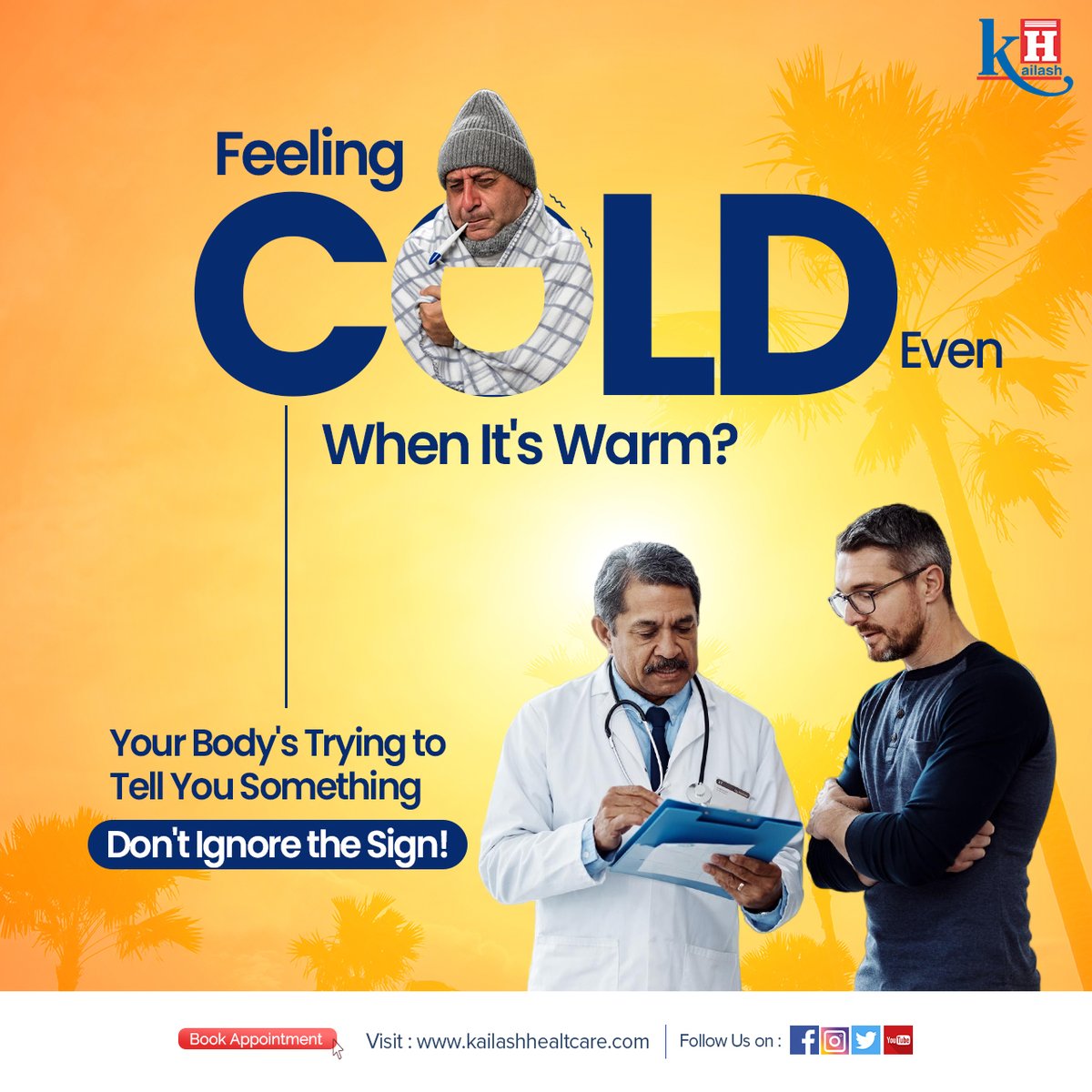 Feeling cold when everyone else is warm? Cold intolerance might not be an illness itself, but it could be a sign of an underlying condition. Our team of physicians is here to help you understand more about it. Contact us today!
#ColdIntolerance #UnderlyingConditions #staywarm