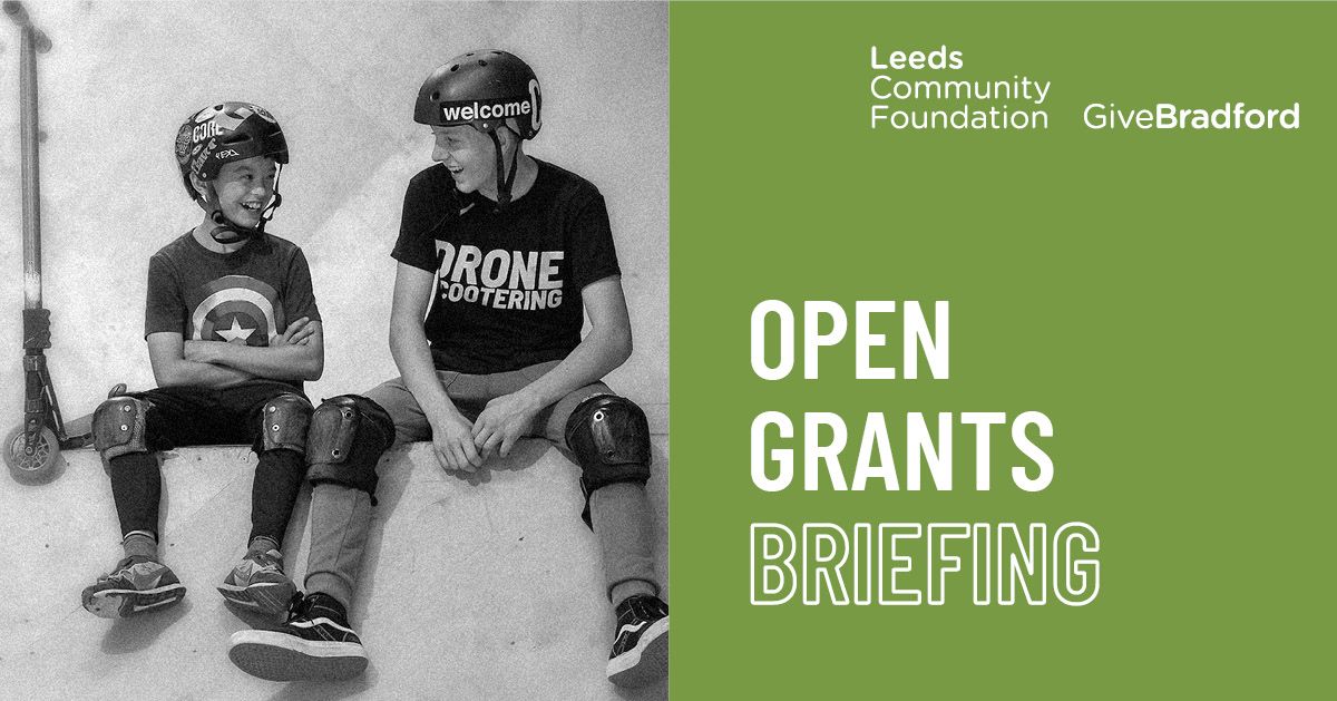 It's your last chance to register for our Open Grants Briefing Event tomorrow! Hear about current and upcoming grant funding opportunities from @Leedscommfound and @GiveBradford. When? 17/05/24, 11.30am Where? Zoom Register here 👉 buff.ly/4441lvc
