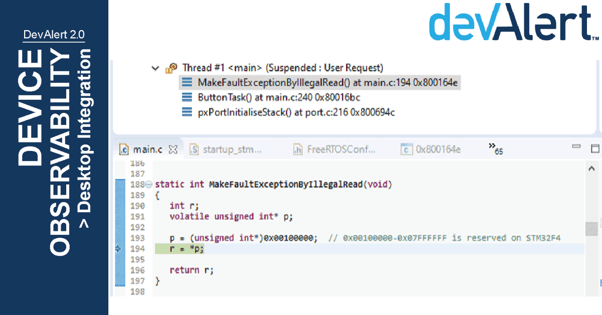 🤝 DevAlert 2.0 provides #deviceobservability with desktop integration. Get a fully managed cloud service with the privacy, data control & extendibility of local data processing with #DevAlert: percepio.com/devalert/?utm_… #Debugging #DeRiskwithDevAlert #CriticalEdge #EmbeddedSystems