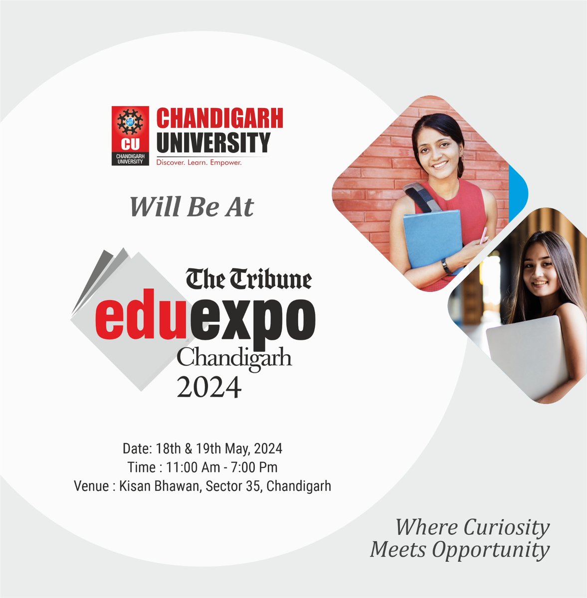The Tribune EduExpo-2024 📝

🗓️May 18th to 19th

⏱ 11:00 am - 7:00 pm
📍 at Kisan Bhawan
Sector 35, Chandigarh

#eduexpo2024 #eduexpo #education #highereducation #educationfirst #bestcolleges #CounsellingSession #consultants #event #higherstudies #counselors #qualityeducation