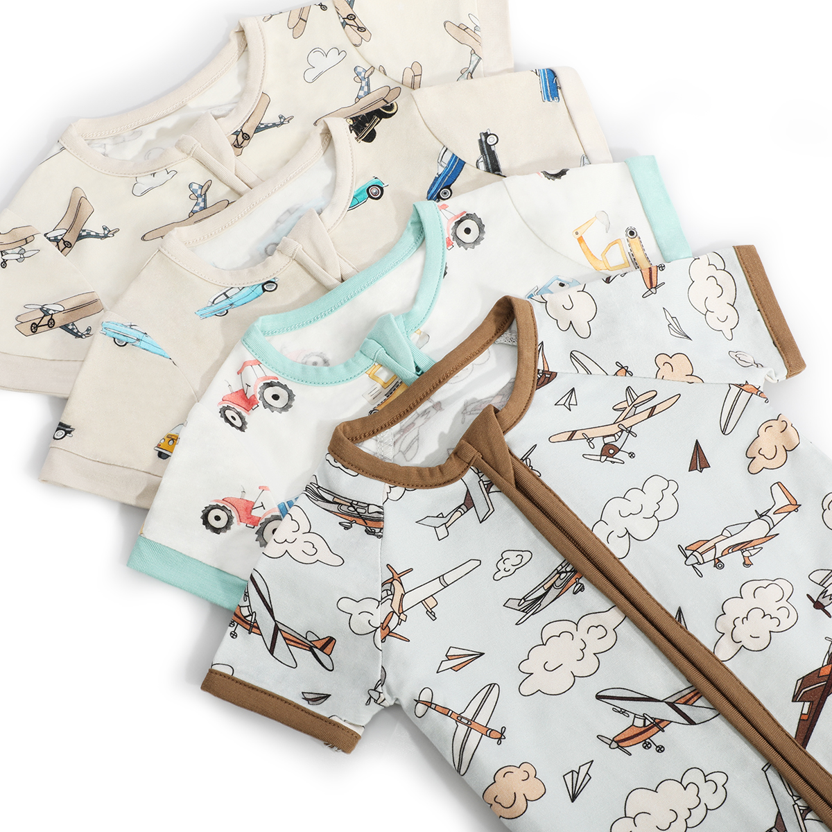 Transport your baby in style with our bamboo fiber clothing collection inspired by the whimsical world of transportation! 🚂🚗🚲
Explore the journey with #FancyPrince - where comfort meets creativity! 
#baby #bamboo #bamboofabric #bamboobaby #babypajamas #pajamas  #sleepsuit
