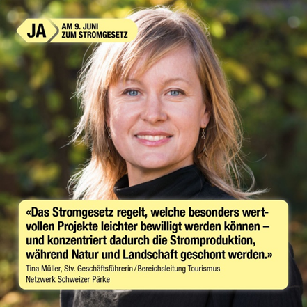 Ein zentrales Argument für das #Stromgesetz ist die Ermöglichung erneuerbarer Stromproduktion im Einklang mit unserem Umwelt- und Landschaftsschutz. Deshalb setzt sich der #STV für ein Ja zum #Stromgesetz am 9. Juni ein! #MehrSchweizerStrom 
@stromgesetzja
@swiss_parks