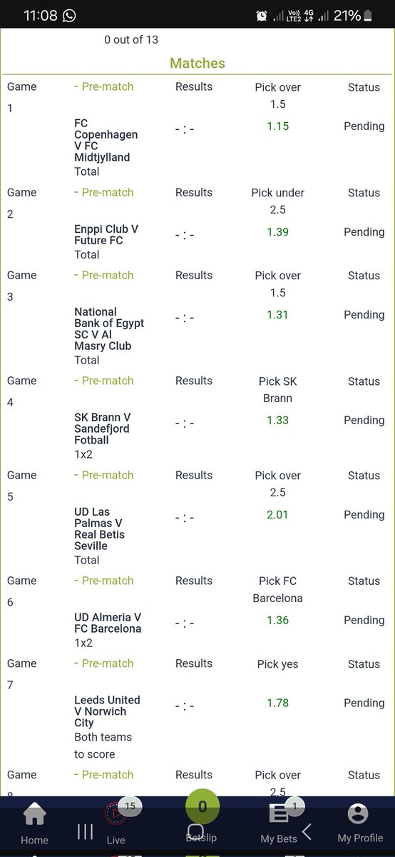 Today's running bet 💥💥 100 odds💥 Best selection on Maybets 🔥🔥 Link: maybets.com/share/MD9KK Booking Code➡➡ MD9KK 10 odds💥 Link: maybets.com/share/MD97F Booking Code➡➡ MD97F