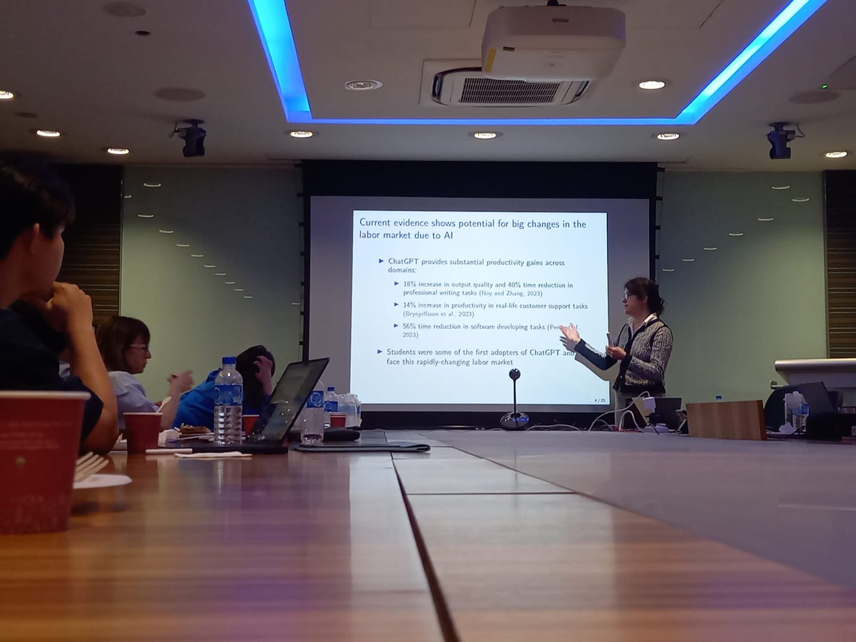 Siri Isaksson (@dorotheafrenkel) on Twitter photo I had so much fun presenting our paper on gender differences in AI adoption proficiency and how university policies can be harnessed to close the worrying gender gaps in AI thank you <a href="/GATELAB1/">GATE-LAB</a> and <a href="/NTUsg/">NTU Singapore</a> for a wonderful pre-ESA conference 🎉🎉 paper -> papers.ssrn.com/sol3/papers.cf… I had so much fun presenting our paper on gender differences in AI adoption proficiency and how university policies can be harnessed to close the worrying gender gaps in AI thank you <a href="/GATELAB1/">GATE-LAB</a> and <a href="/NTUsg/">NTU Singapore</a> for a wonderful pre-ESA conference 🎉🎉 paper -> papers.ssrn.com/sol3/papers.cf…