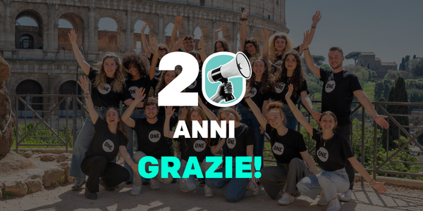 ONEinItalia's tweet photo. Buon compleanno @ONECampaign! 🎂

Festeggiamo 20 anni di traguardi incredibili sempre grazie al supporto costante dei nostri attivist* e sostenitor*. 🎉

Continuiamo a lottare insieme per un mondo più equo🌍 https://t.co/XZCUtYMGie
