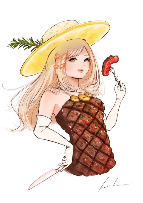 「long hair meat」 illustration images(Latest)