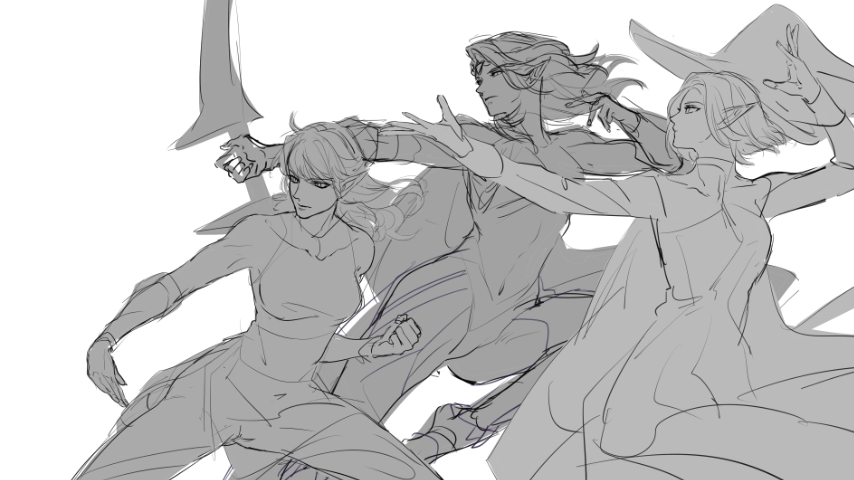 Me and my friends BG3 Team(all elf,LOL