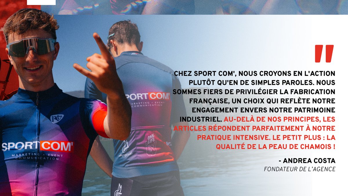 🤟 | @AgenceSPORTCOM

Andrea Costa, fondateur de l'agence, a réuni proches et collaborateurs sous un même maillot. Un team de copains qui enquillent les kilomètres et les bons souvenirs : la vie est belle ! 🤩

🖥 Débutez votre projet : bit.ly/CustomNoret

#Noret | #OneLife