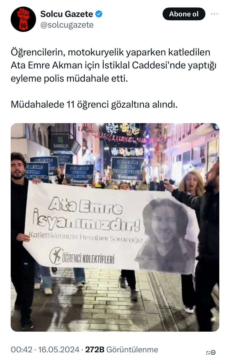 Öldürülen kurye konusunda AKP tarafını belli etmiş.