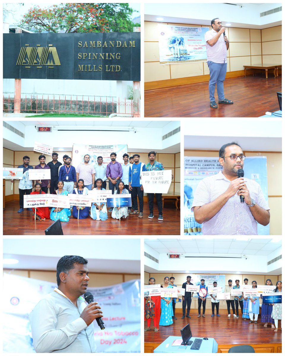 On the Occasion of 'World No Tobacco Day'-2024, National Service Scheme & Young Indians Organized an Awareness lecture and Skit for Sambandam spinning Mills Workers.

@_NSSIndia  @NSSChennai #WorldNoTobaccoDay #YoungIndia #awareness #skit