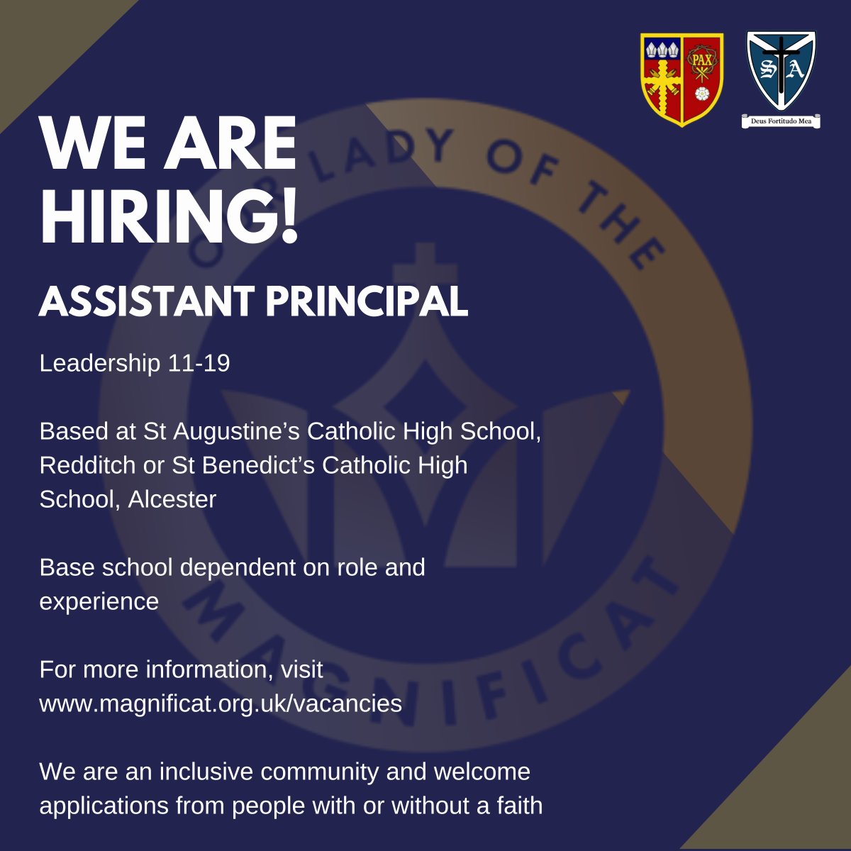 Ready to take the next step in your career? We're seeking passionate individuals to join two of our schools as Assistant Principals! 💼 #CareerOpportunity #EducationJobs #SchoolLeadership #CareerInEducation #LeadershipOpportunity #JobSearch #LeadershipRole