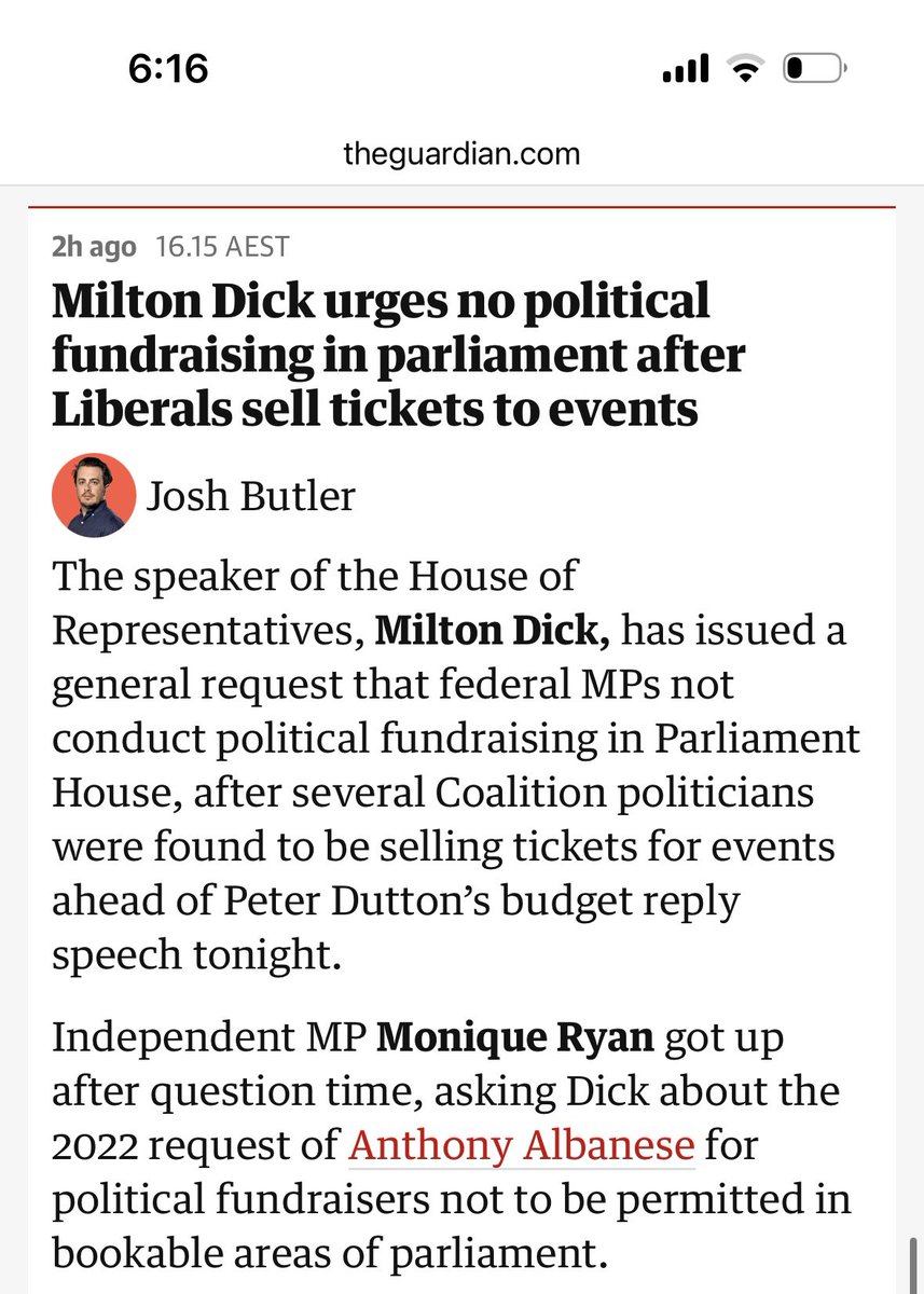 Hosting fundraisers a few metres from the House of Representatives is disrespectful to our democracy. There are now 15 lobbyists for every politician in Parliament. Vested interests spend millions on lobbying because it works.