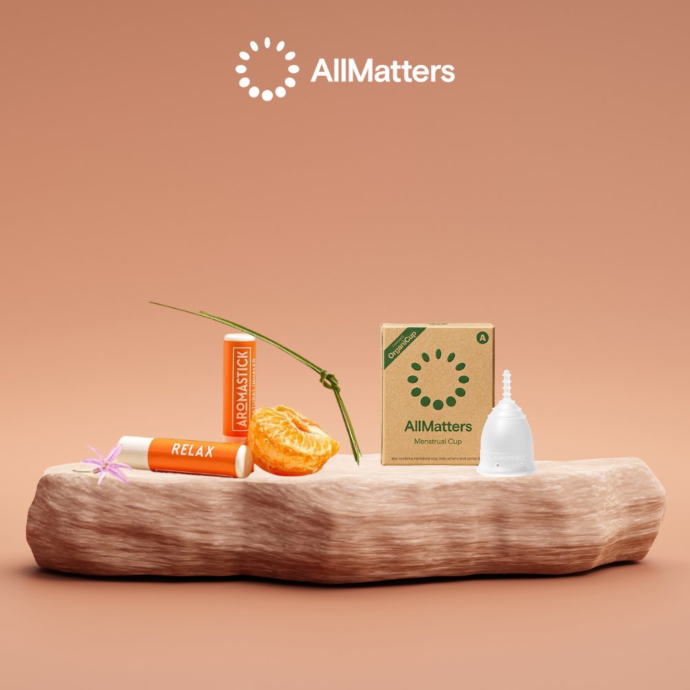 AllMatters Regl Kabı + Rahatlatıcı Aromaterapi Burun Çubuğu

İkisi bir arada; daha sakin, rahat ve doğa dostu regl için.

trendyol.com/pd/allmatters/…

#aromaterapi #koku #regl #reglkabı #adetkabı #organicup #allmatters