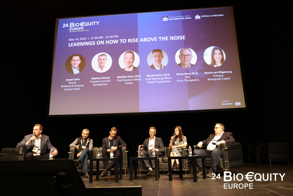 SparingVision's tweet photo. 🌟 #BioEquityEurope2024 was a hit! Thrilled to see @BoisselStephane, our CEO, share our breakthroughs in retinal disease treatments. Inspiring talks and great networking! #SparingVision #Innovation https://t.co/3tvhVtnpoC