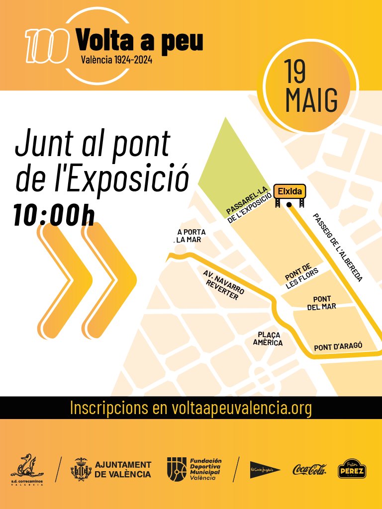 Volta a peu València tweet media