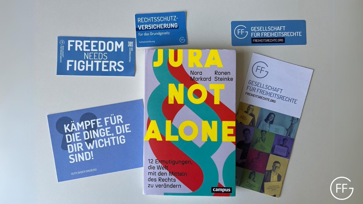 #Klimaschutz, Geschlechterverhältnisse, #Menschenrechte: Wie lässt sich die Welt verändern mit den Mitteln des Rechts? Unser Vorstandsmitglied @markard_chair und Journalist & Jurist @RonenSteinke zeigen, wie es gehen kann. #JuraNotAlone mit Fällen der GFF! campus.de/buecher-campus…