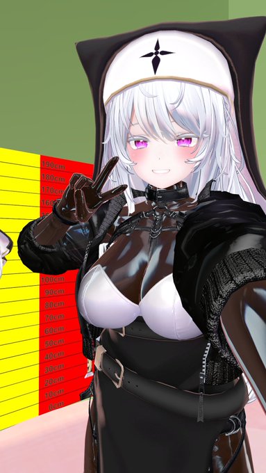 アバター改変した、二丁拳銃とか持たせたら似合うかな?moe+Fiona(髪型)+シスターローブ-Sister Robe-+Bunny Wrapp+ばってんラバースーツ 