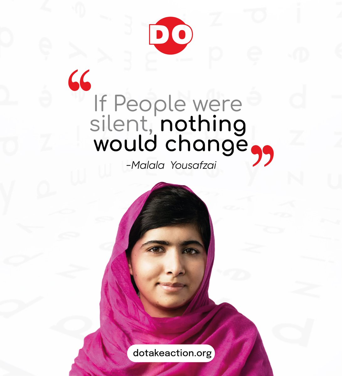 Don't be silent! Just like @malala  powerful voice sparked global change, your voice matters in your community. Together, speaking up and taking action can create a better world.

@Malala