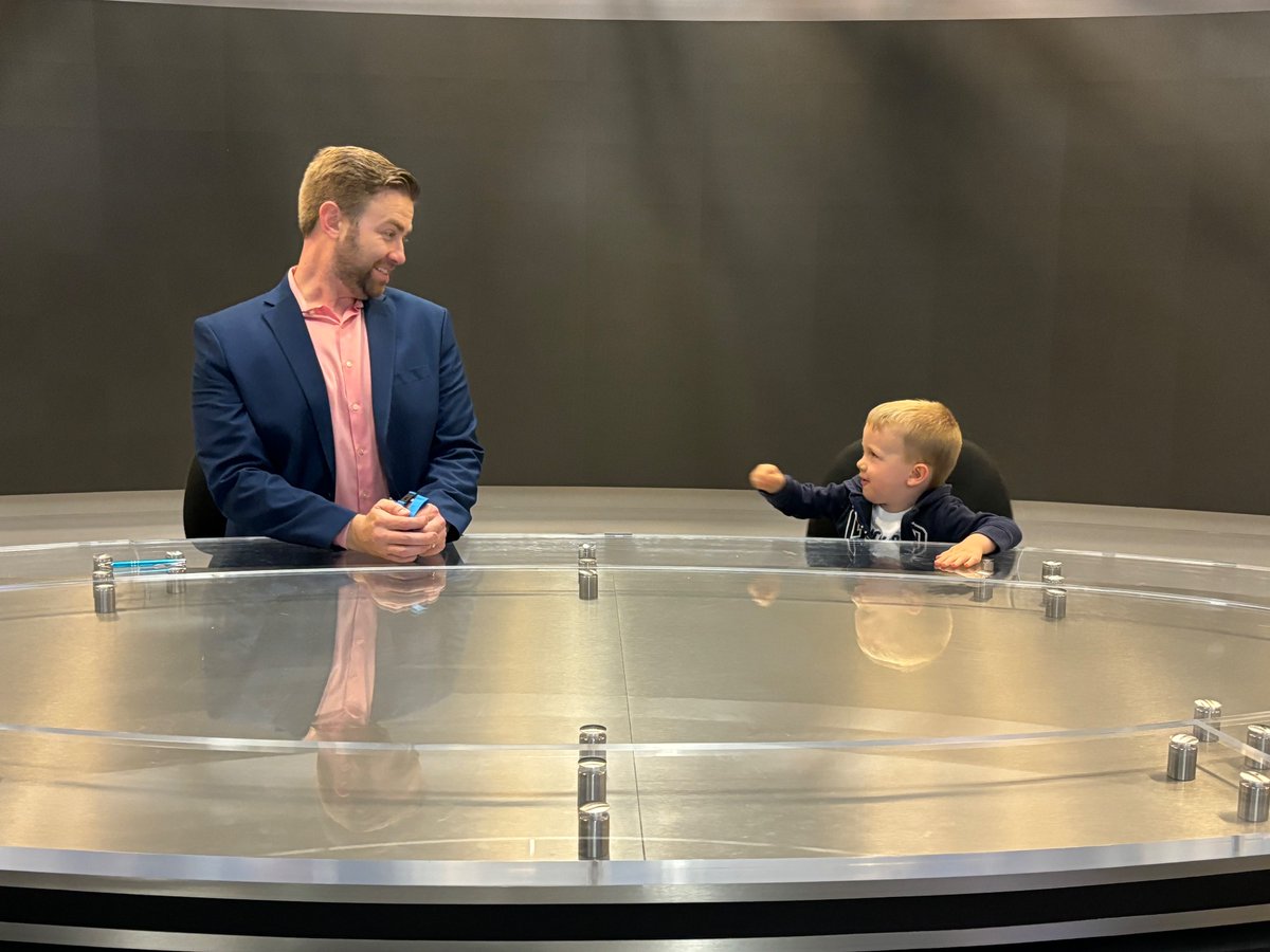 Got to give a behind-the-scenes studio to a special little guy tonight.