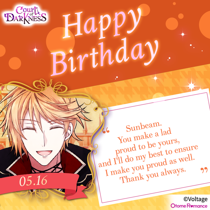 CourtDarkness's tweet photo. Dear Courtiers,
It's Rio's birthday today!π§‘
Make sure to send this brawny cutiepie of a prince warm birthday wishesπ§‘β¨
#VoltageInc #CoD #CourtofDarkness #Otome #HBDRio https://t.co/Ml50zGoeZr