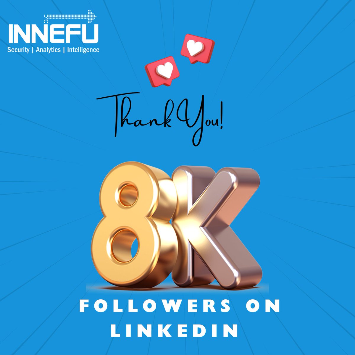 8000 Voices, 8000 Visions, 8000 Victories!!

We’ve woven a tapestry of talent, thread by vibrant thread, and today we stand 8,000 strong. This isn’t just a number, it’s a narrative of passion, perseverance, and partnership.
A heartfelt thanks to you all.
@Innefu #GrowthJourney
