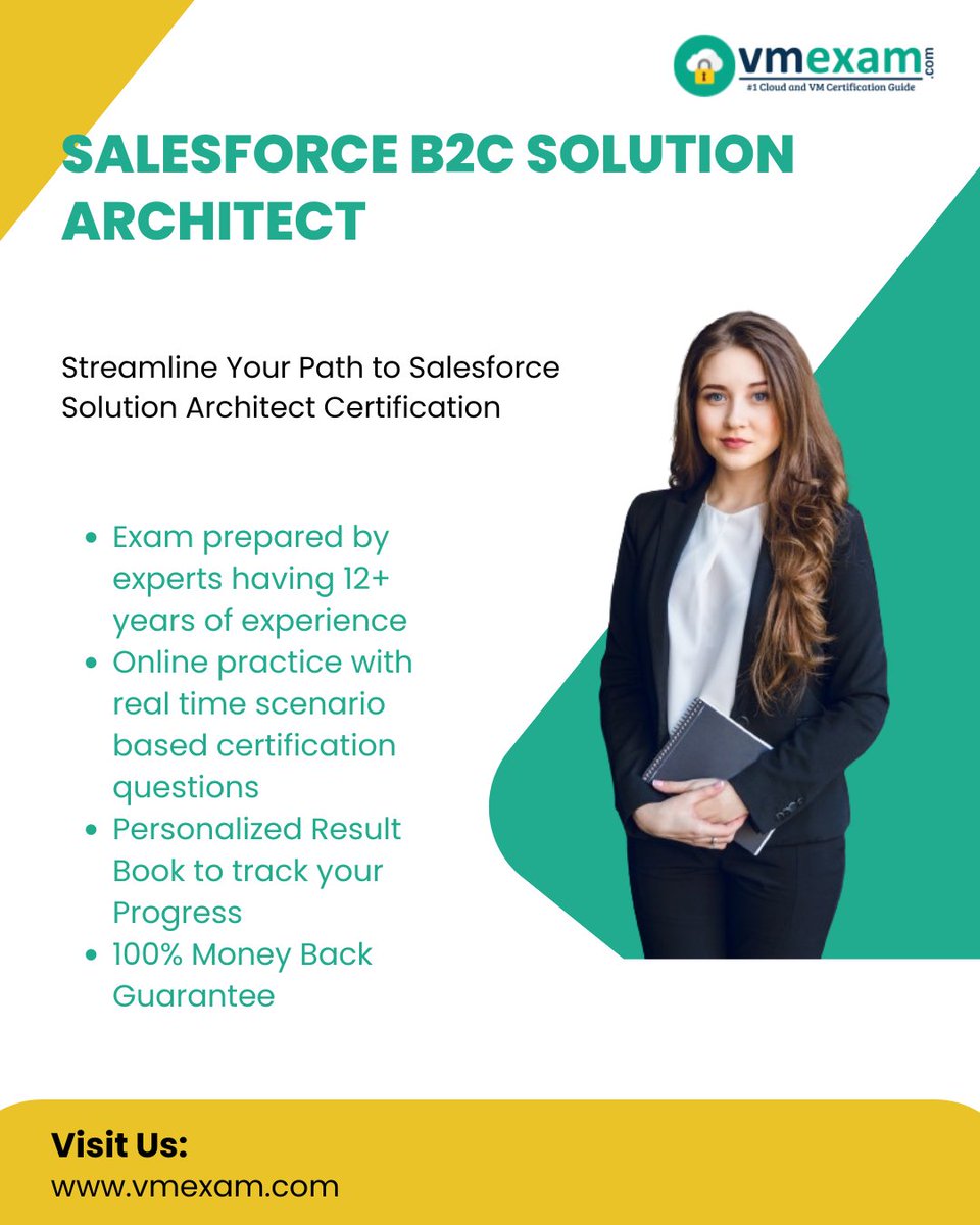 VM_Exam's tweet image. 🌟 Unlock the secrets to becoming a Salesforce B2C Solution Architect! 💼 Dive into the world of customer-centric solutions and elevate your career 🚀
vmexam.com/salesforce/sal…
#Salesforce #B2CSolution #Architect #B2CSolutionArchitect #SolutionArchitect #Architect #SalesforceCareer