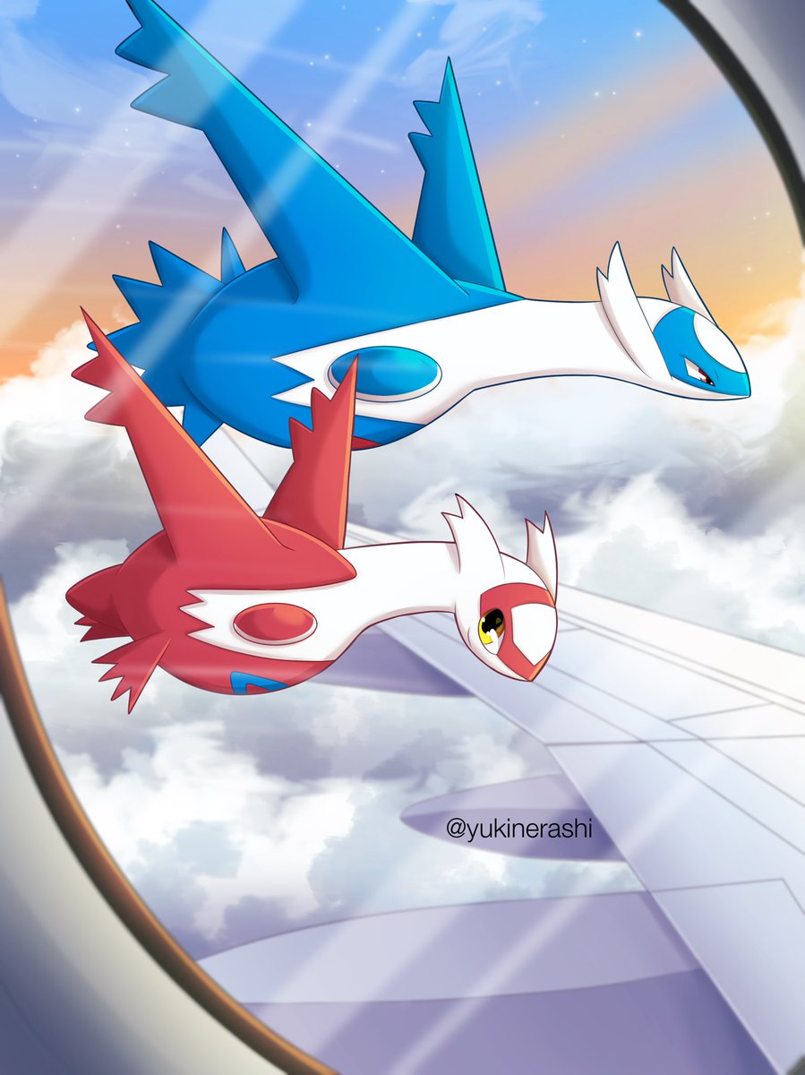 What would you do if you saw them while flying on a plane? ✈️
#latios #latias #legendarypokemon #pokemon #pokemonart #pokemonfanart #fanart #anime #digitalart #digitalpainting #digitalillustration