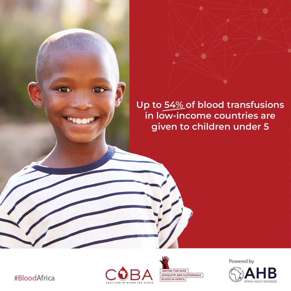 Blood transfusions are critical in Africa, where up to 54% go to children under 5 due to severe anemia from malaria and malnutrition. Improving Africa's healthcare and blood donation systems can save lives. Let's make a difference. #healthcareincrisis  #blooddonation