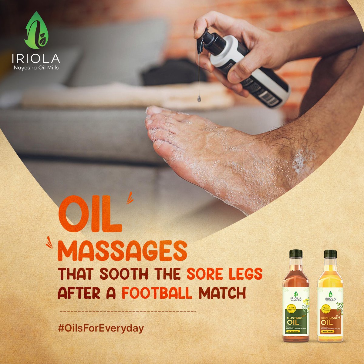 Our aftermatch activity was getting Papa’s scolding and soothing together with a mustard oil and balm massage over sore legs. 

#OilsForEveryday #MustardOilMagic #NaturalRemedies #PainRelief #HealthyHabits #Iriola #NayeshaOilMills