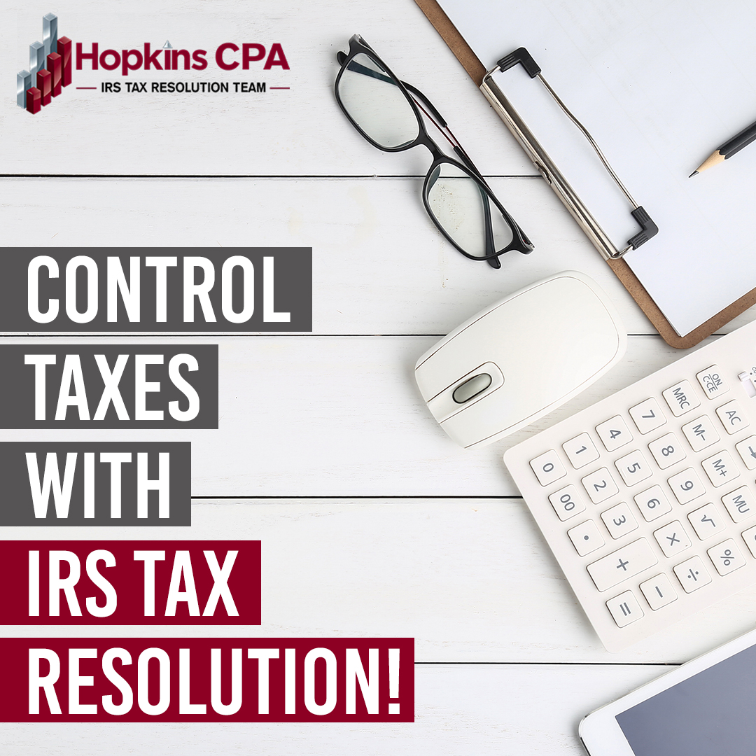 Control taxes with IRS tax resolution! Call Tax Shield by Hopkins CPA Firm at 361.209.7394 to regain control over your taxes and minimize your tax burdens. 

#TaxShield #HopkinsCPAFirmPC #IRSDebt #IRSProblems #StopIRS #FixIRS #IRSSolution #TaxHelp #TaxRelief