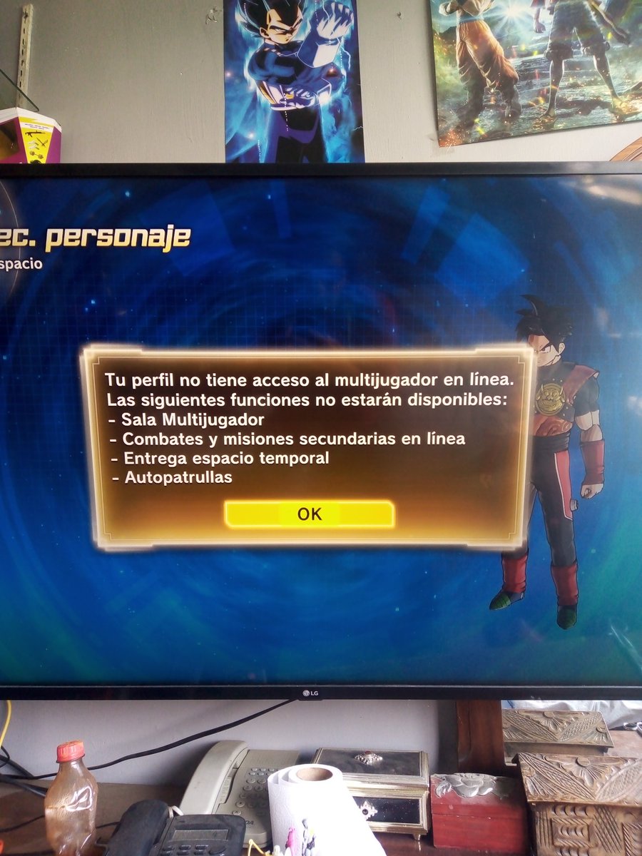 Desde hace tiempo me ah estado apareciendo este mensaje y tengo curiosidad, a alguien más le a aparecido este mensaje aparte de mí? Esto tiene que ver con la actualización? #DagonBall #DragonBallSuperHero #DragonBallxenoverse2 @BandaiNamcoUS