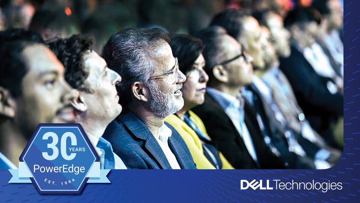 We're hitting a major milestone – 🎉 #PowerEdge is celebrating 3️⃣0️⃣ years of innovation! 

Join us in a few weeks at #DellTechWorld to celebrate how far we’ve come and learn where we’re headed next. 🎁 Don't miss out. Register NOW 👉 dell.to/3UJqffF #iwork4dell