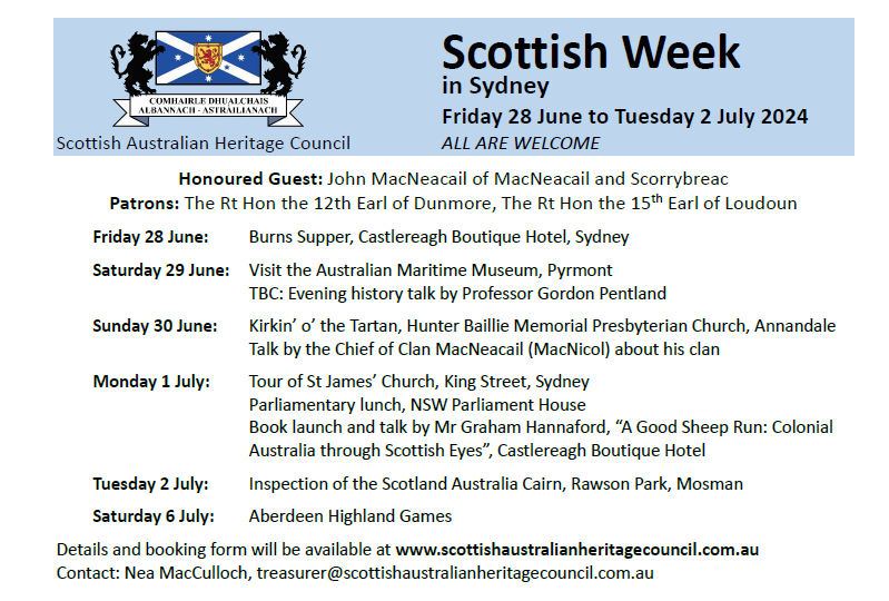 Scottish_Banner's tweet photo. Mark your diary for #SydneyScottishWeek! Presented by the @ScotAusCouncil
👉https://t.co/9ZuGY0eBDn
#SAHC #ScottishWeek #ScottishDiaspora #ScotSpirit #LoveScotland #Sydney #ScAussie #ScottishBanner https://t.co/LPGvB9cro3