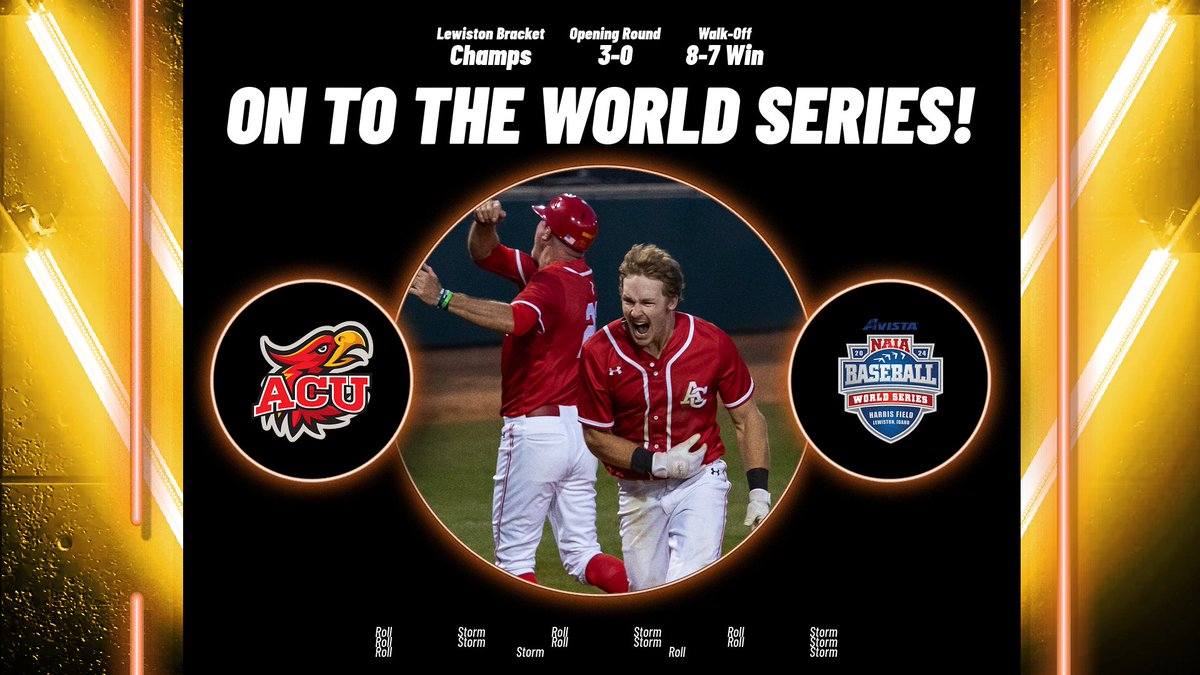 🚨FIRESTORM REACH 1ST NAIA WORLD SERIES🚨 ACU overcame a six-run deficit to defeat 4-seed UBC 8-7 and earn a trip to their first ever NAIA World Series! Jared Anderson walked it off for the Firestorm with a home run in the 9th. UNREAL grit shown from this team! 💪💪