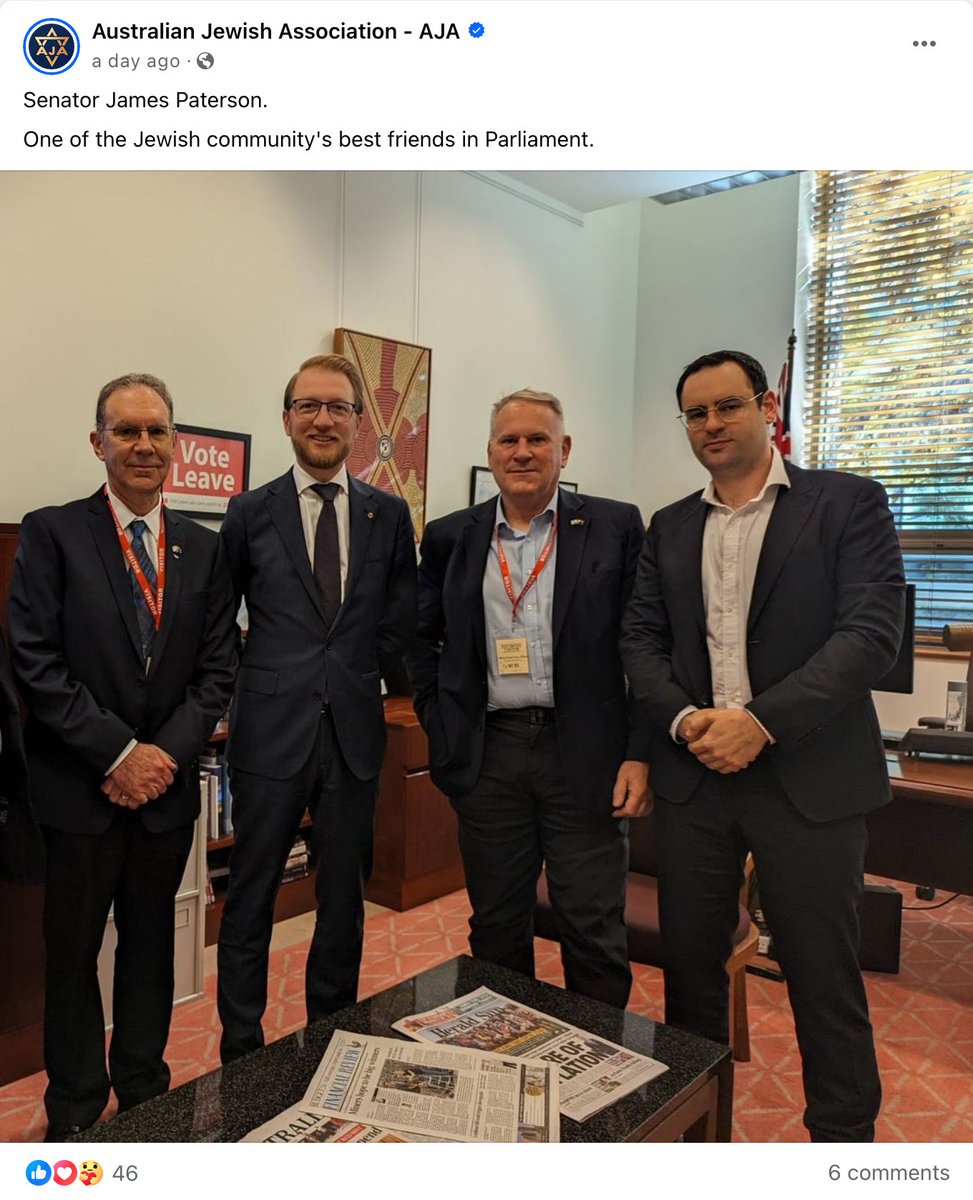 The senate just passed a motion condemning the 'From The River to the Sea' chant as antisemitic and violent. This week, Australian MPs, including members of the Liberal and National Parties, hosted fascist group the Australian Jewish Association at parliament.