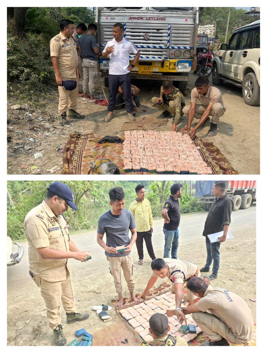#WaronDrugs 
In an anti-narcotics ops, a truck was chased down at Dharma Nagar Basti under Badarpur PS area and led to recovery of 110 soap boxes (Total= 1.2 kgs) of Heroin.
One person was apprehended in this regard.