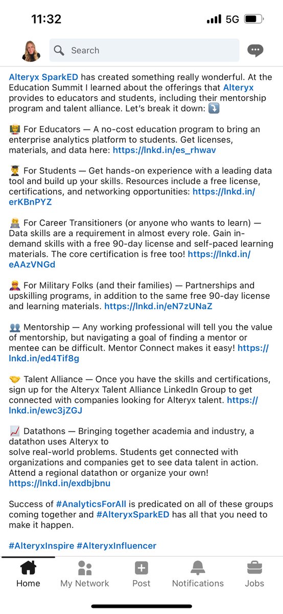 brandibeals's tweet image. Incredible Education Summit at #AlteryxInspire! If you are an educator, tap into @alteryx SparkED. 

linkedin.com/posts/brandibe…

#alteryxinfluencer #alteryxsparked #analyticsforall #datathon #mentorship #datajob #job #career