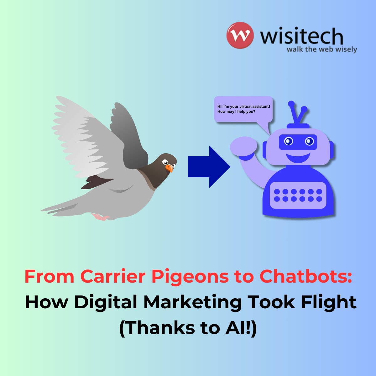 Celebrate #NationalTechWeek! AI is taking marketing from carrier pigeons to chatbots! ➡️ Discover how AI personalizes experiences & drives results

#DigitalMarketing #NationalTechnologyDay #EvolvingTechnology #AI #AIWorld #FutureTechnology #DigitalWorld #FutureTechnology