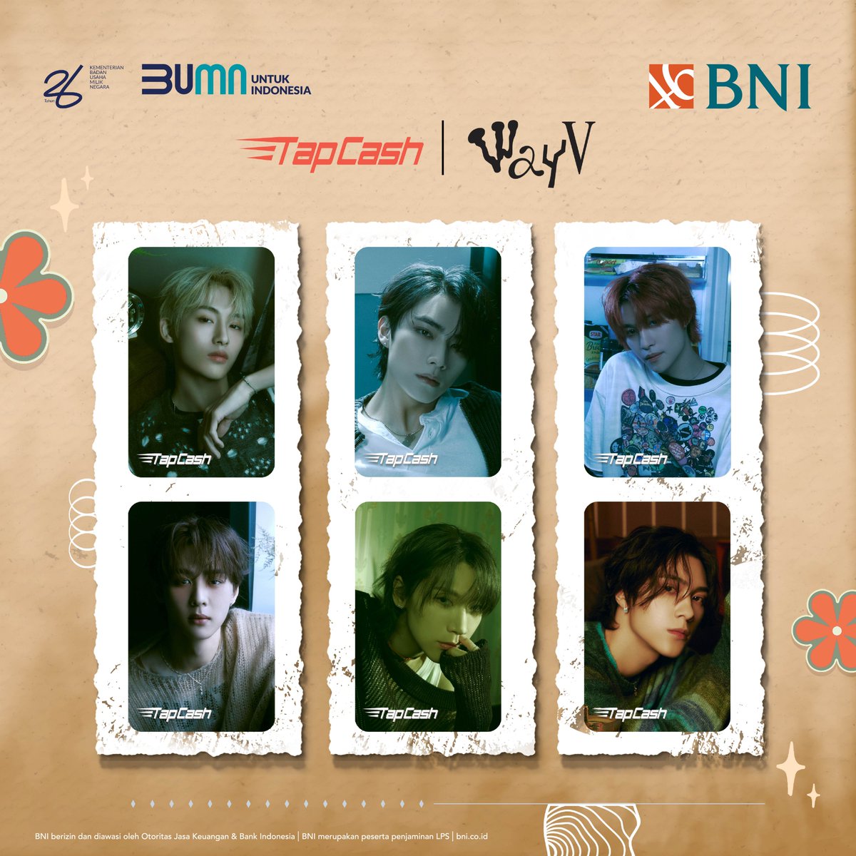 BNI's tweet photo. Annyeong!

Yuk lengkapin koleksi Kartu BNI TapCash Special Edition NCT 127 & WayV yang bisa kamu dapatkan hanya di Alfamart pada link berikut https://t.co/glAoXjcOZh

BNI TapCash versi mana nih yang pengen banget kamu dapetin?
DON’T MISS IT ON THIS MAY!

#BNI46
#BUMNuntukindonesia
#BNITapCash