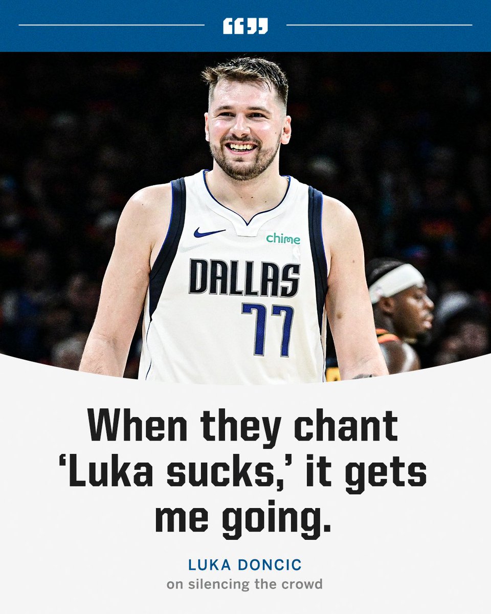 Luka doesn't mind the chants 😂