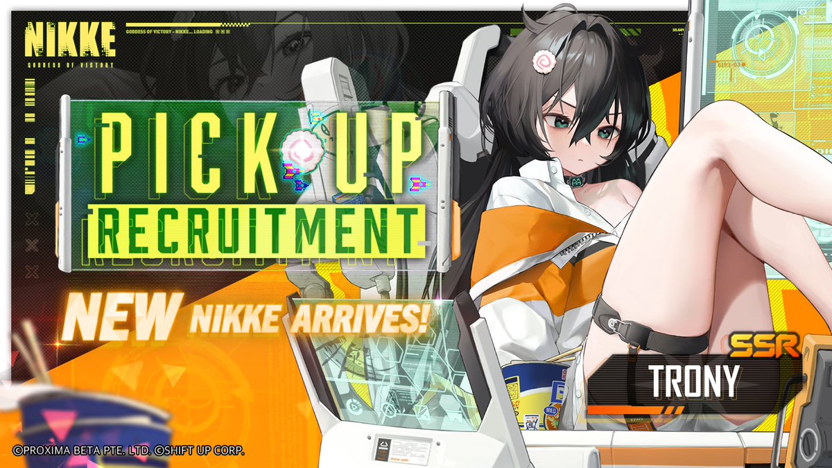 【Pick Up Recruitment Notice】 A pioneer in the electrical engineering field - 「Trony」 Pick Up recruitment begins! Pick Up period 📅 5/16 After Maintenance ~ 5/30 04:59 (UTC+9) Recruit her from the 「Special Recruit」 now! #NIKKE #Trony