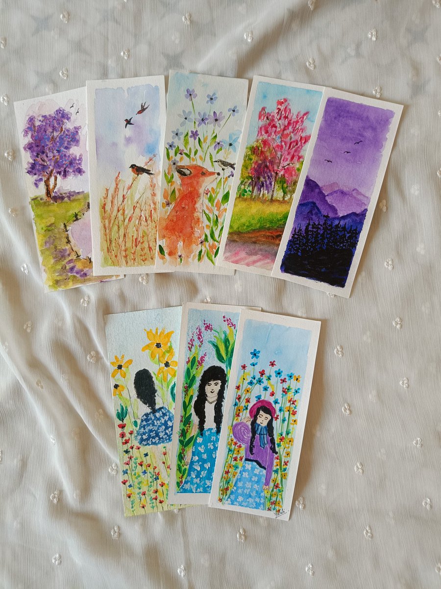 Updating the available handpainted bookmarks collection. Which ones would you like to buy/gift? DM for purchase details. Please share. #Repost #ArtbyTee #bookaddict #BookTwitter #bookmark #handmadegift #giftideas #bookclub #readersoftwitter #handpainted #gifthandmade #buyart
